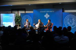 Castro Cisneros speaks at St. Mary's Community Conversations