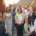 Group photo of visitors from the International Visitor Leadership Program