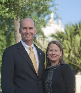 President Tom Mengler and his wife Mona