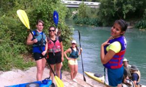 Rattlers have HEART outdoor group kayaking
