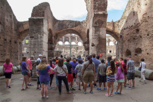 SOS students at the Colosseum