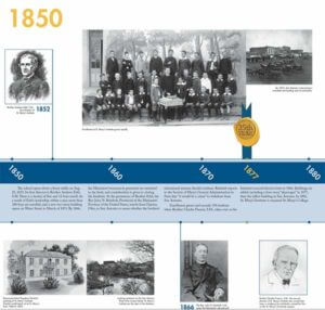 Page one of StMU History as a Timeline