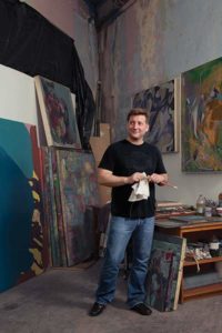 James Joffe in his studio