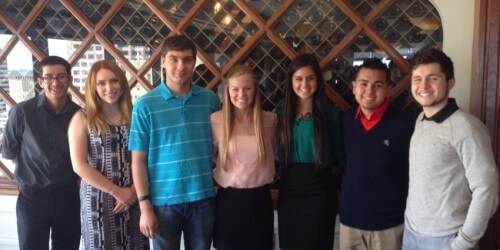 St. Mary's students at the San Antonio Business and Economics Society Luncheon