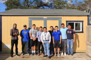 Juan Ocampo, Ph.D., and the initial Rattler Racing team. 