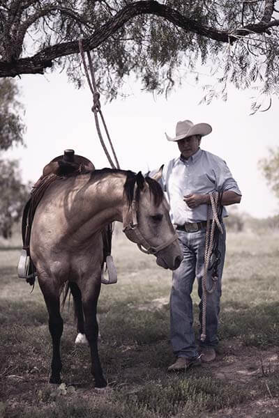 Rick Ramirez and his horse