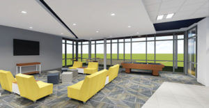 A 3-D look at the inside of the new residence hall in The Village. 