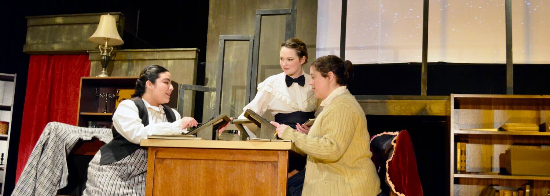 St. Mary's theatre arts students put on a production.