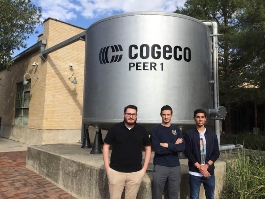 Engineering students at Cogeco.
