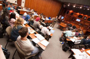 St. Mary's University School of Law students in courtroom class.