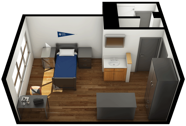 3D view of floor plan