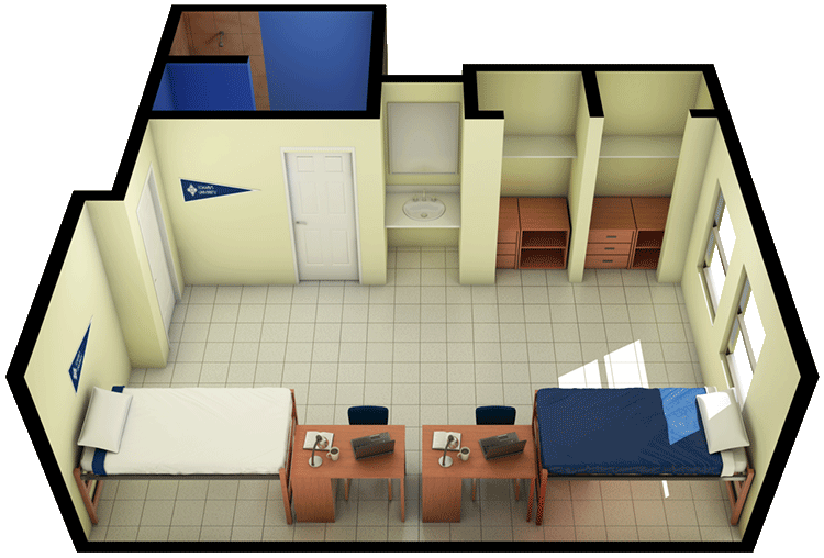 3D view of floor plan