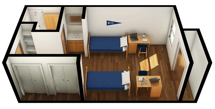 3D view of Lourdes floor plan