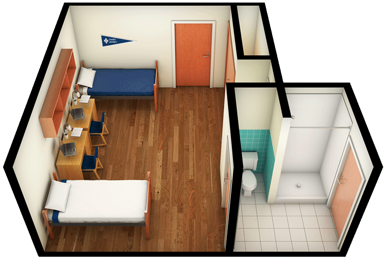 3D view of floor plan