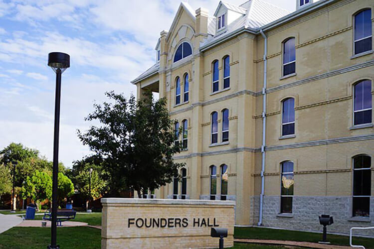 Front exterior view of Founders Hall