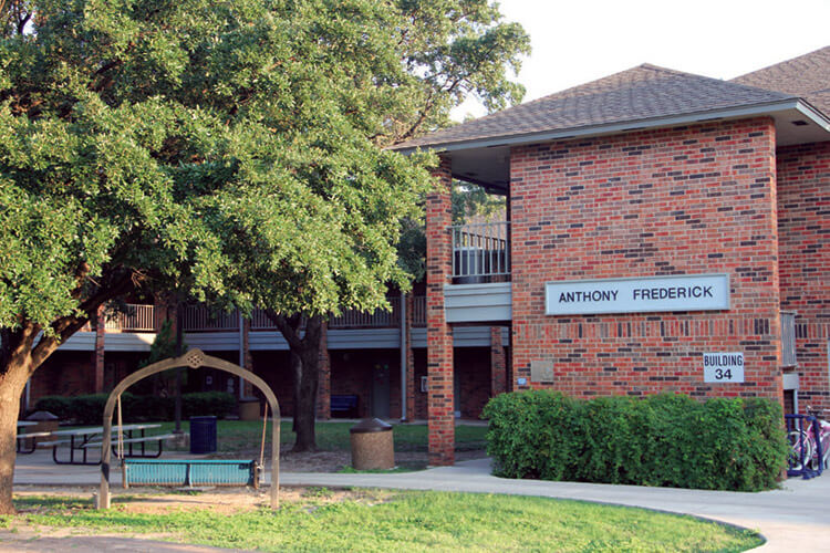 Back view of Frederick Hall