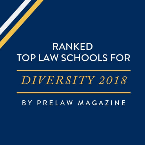 Ranked top law schools for diversity 2018 by PreLaw magazine
