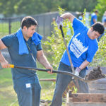 Students volunteer during Continuing the Heritage