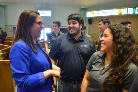 Clare Acosta Matos and Daniel Vasquez at Holy Rosary