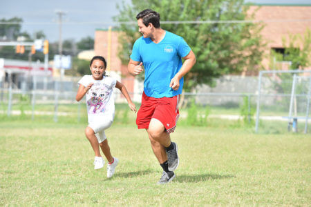 St. Mary's student Alexis Soto at a summer camp