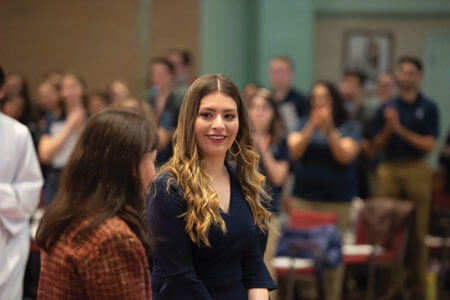 St. Mary's student Iliana Mallett at Holy Rosary