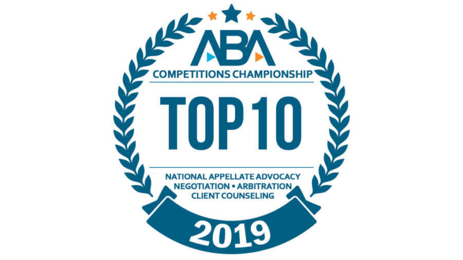 Top 10 2019 badge american bar association