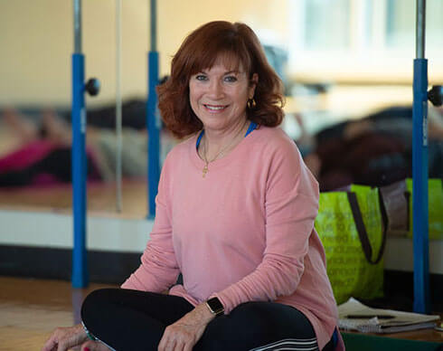 Terri Boggess, Ph.D., in a studio.