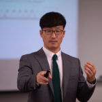 Daniel Kim, Ph.D., teaching in classroom