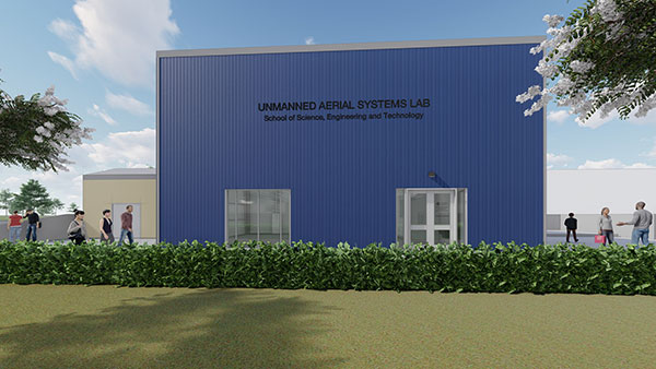 3D rendering of new Drone Lab