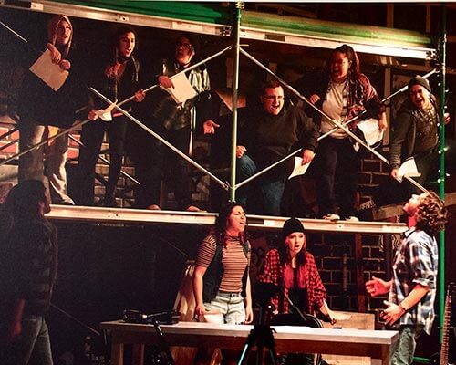 musical theatre production of RENT