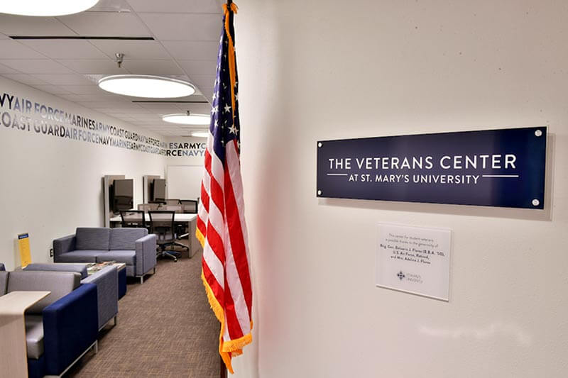 Entrance to the St. Mary's Veterans Center