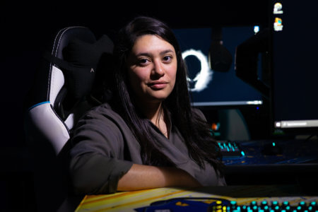 Kaitlin Teniente checks out the Esports arena.