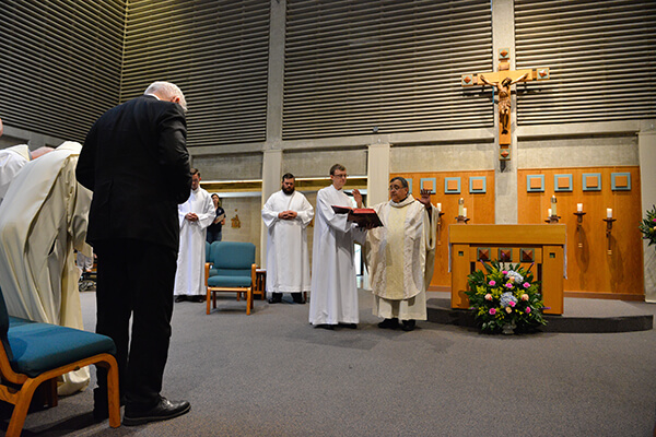 Mass held in Guadalupe Chapel.
