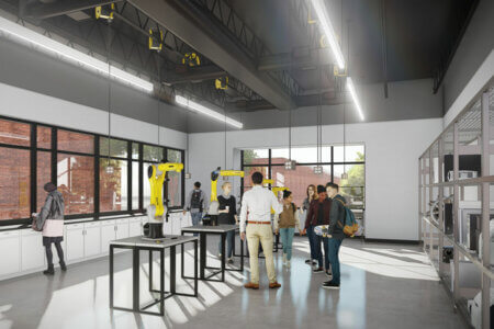 Innovation Center rendering of mechanical engineering lab