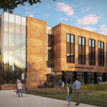 Front view of the Innovation Center rendering.