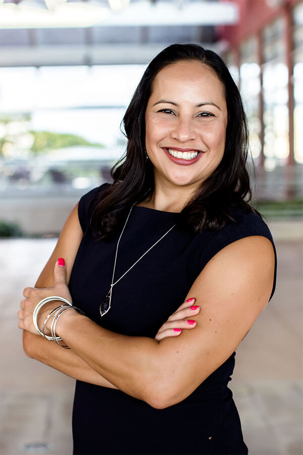 Laura Cabanilla of USAA poses in a headshot.