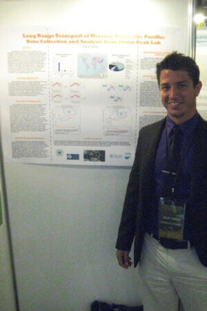 Zack Valdez at a poster session in 2011.