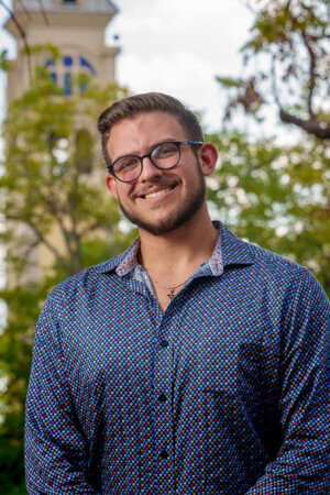 Kai Solonka, a senior Philosophy major, plans to go to graduate school to become a licensed professional counselor and then get a Ph.D. in Philosophy.
