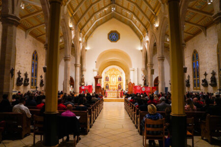 Attendees celebrate Red Mass 2022 in San Fernando Cathedral.