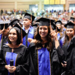 St. Mary's University students of all backgrounds celebrate at University Commencement in May 2023.