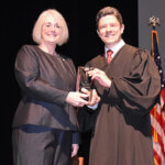 Dean Patricia Roberts accepts 2024 Law School Commitment to Service Award