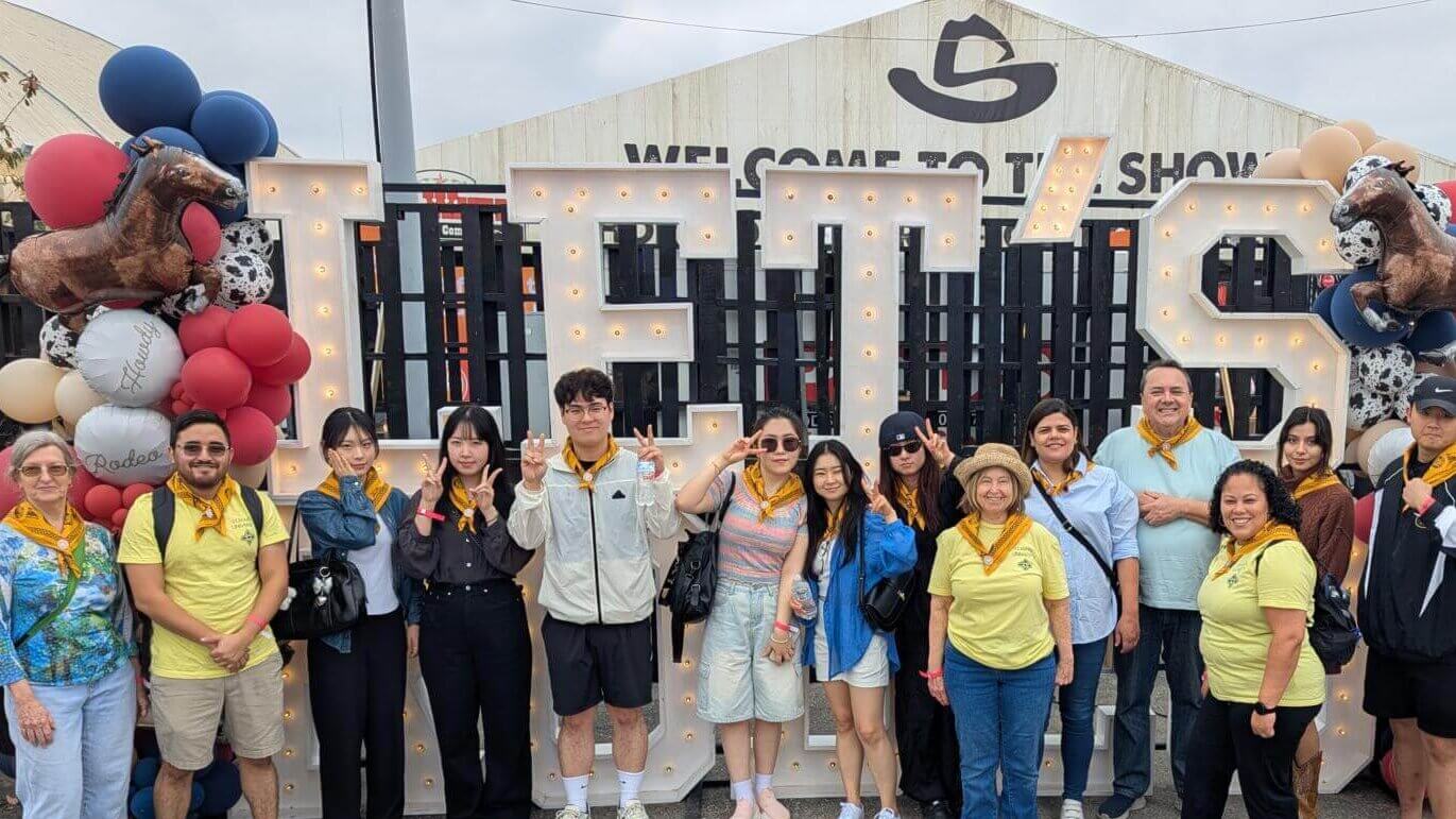 Intensive English Program students and team celebrate at the San Antonio Rodeo