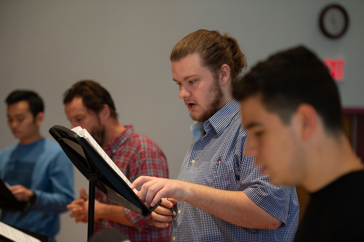 St. Mary's University Music department vocal practice 