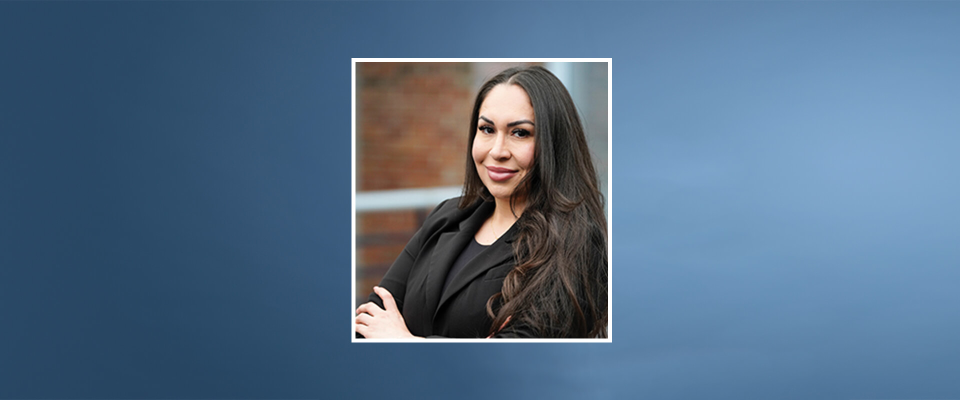Photo of Yuliana Gaytan Portillo, who will earn her J.D. in May 2025. She is dressed in a black jacket and blouse.