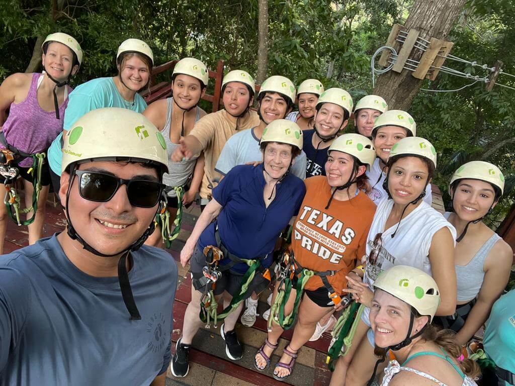 St. Mary's students in the study abroad program visit Honduras.