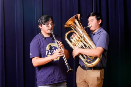 Damien and Fabien Chavez perform in the Treadaway Recital Hall.