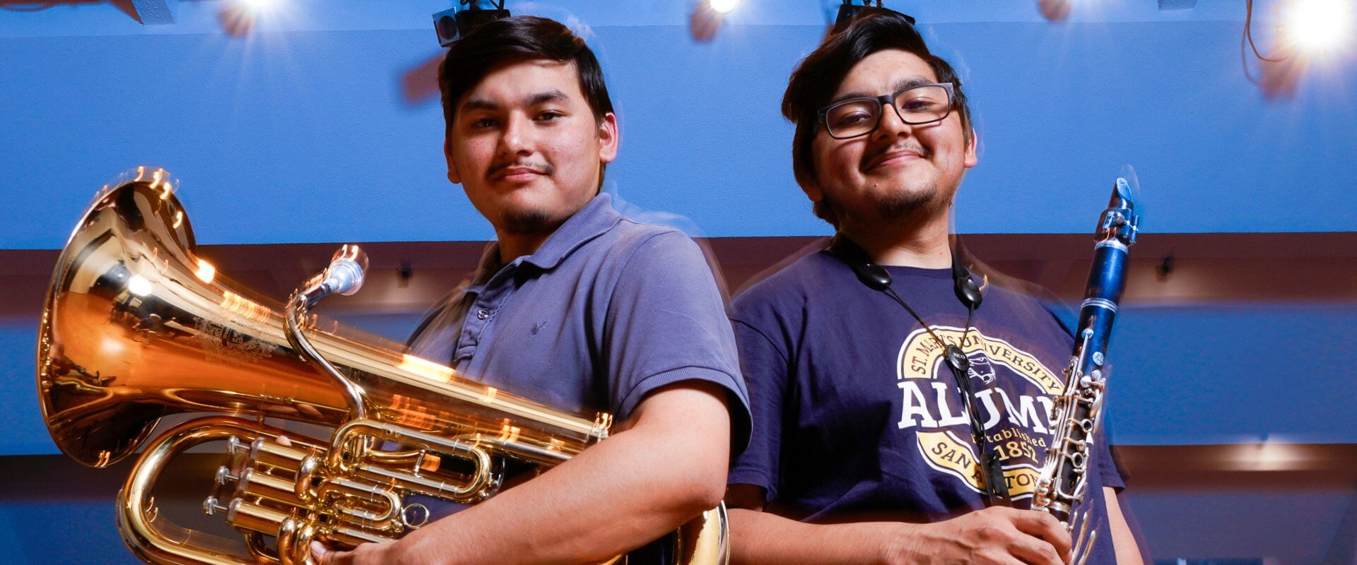 Damien and Fabien Chavez perform in the Treadaway Recital Hall.