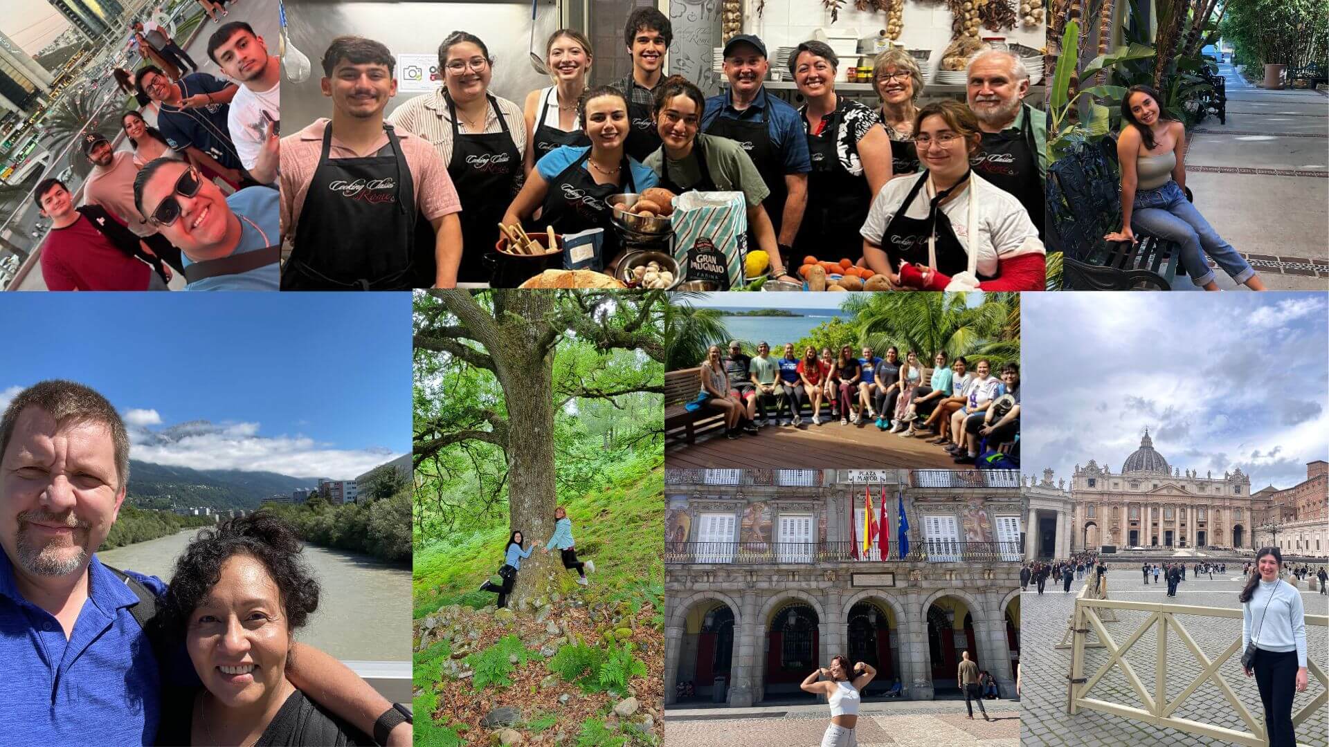 Study Abroad students on their various journeys.