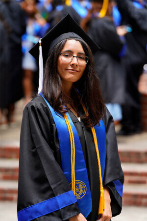 Jayden Mendez at the Spring 2024 Commencement