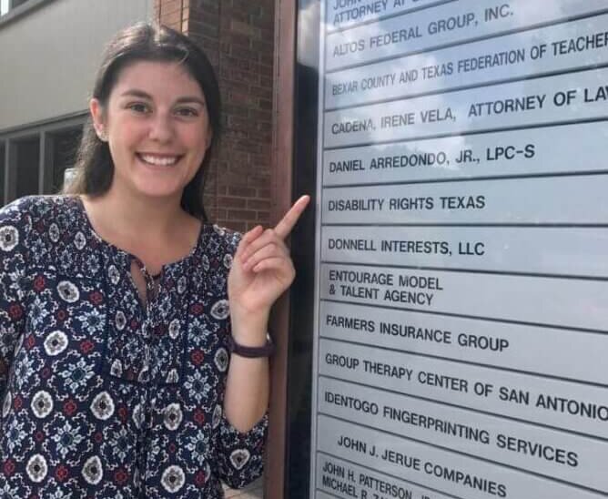 Hannah Cramer participates in a Summer Fellowship with Disability Rights Texas.
